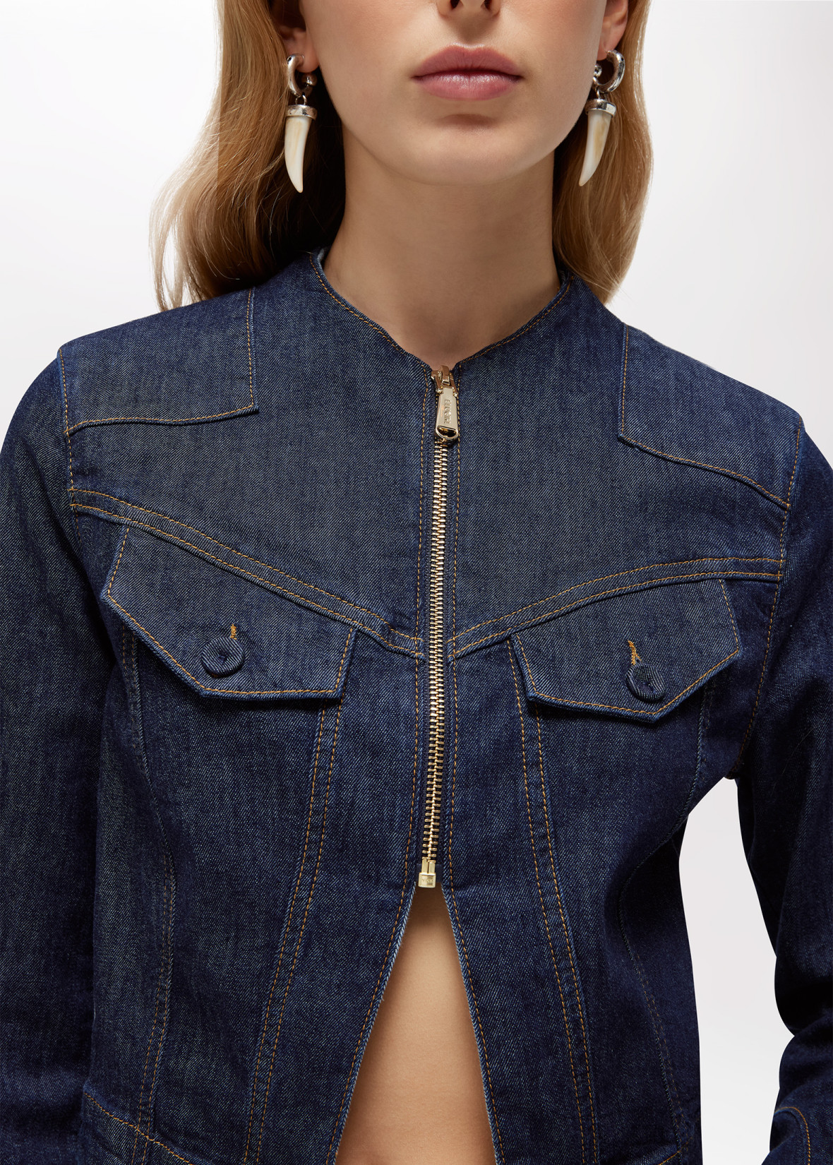 GIACCA IN DENIM BLUGIRL BLUMARINE - immagine 4